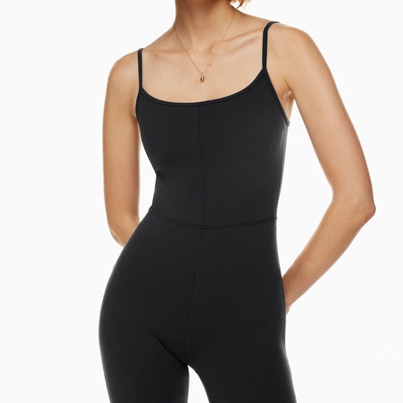 Aritzia Wilfred Free Black Divinity Kick Flare Jumpsuit - Picture 4 of 16